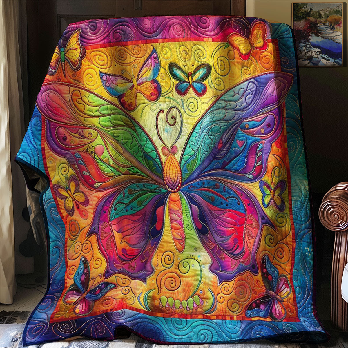 Colorful Butterflies WJ2608003CL Quilt