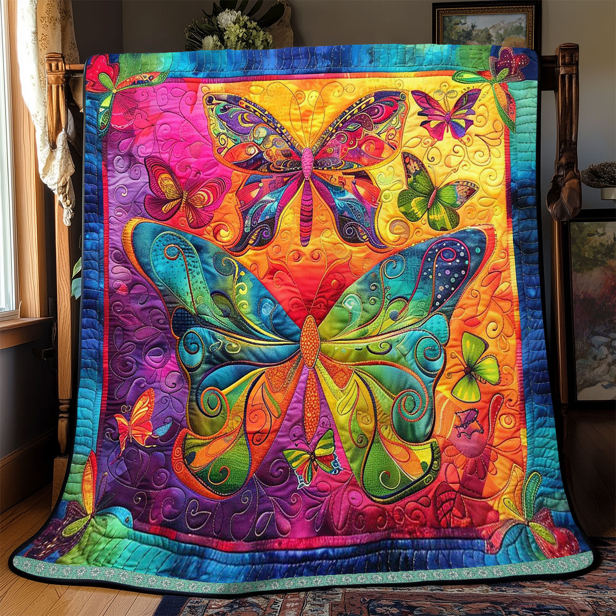 Colorful Butterflies WJ2908003CL Quilt