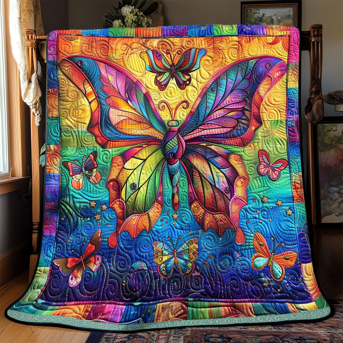 Colorful Butterflies WJ2908004CL Quilt