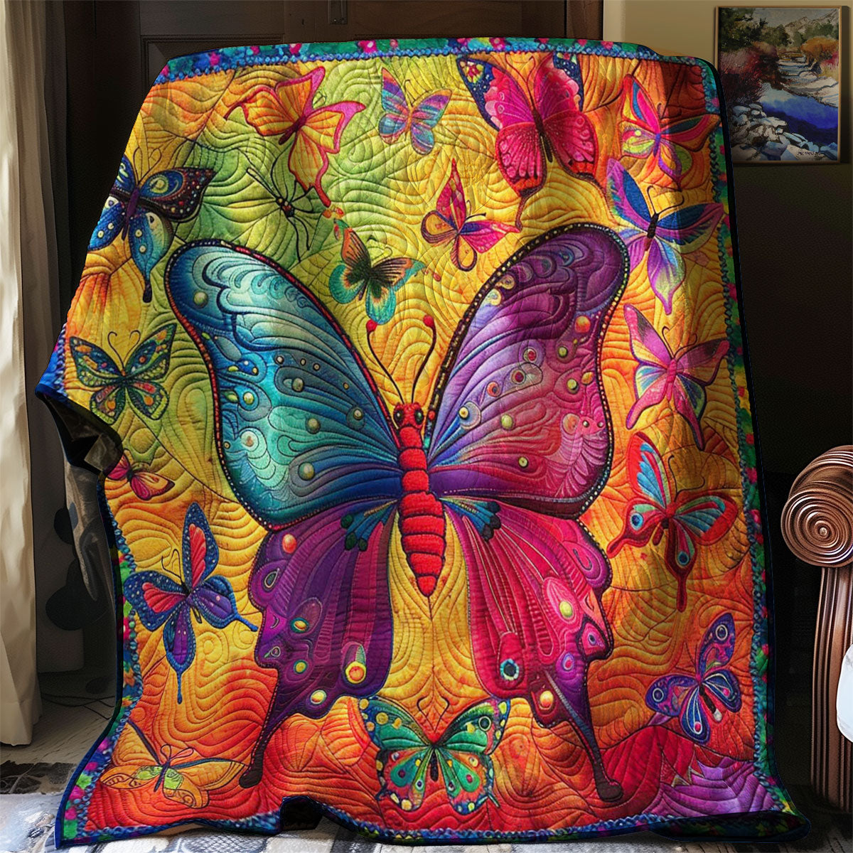 Colorful Butterfly WJ2308005CL Quilt