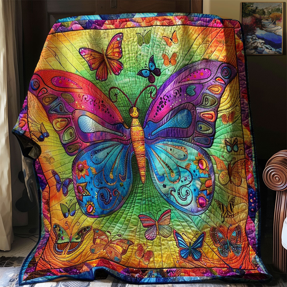 Colorful Butterfly WJ2308006CL Quilt