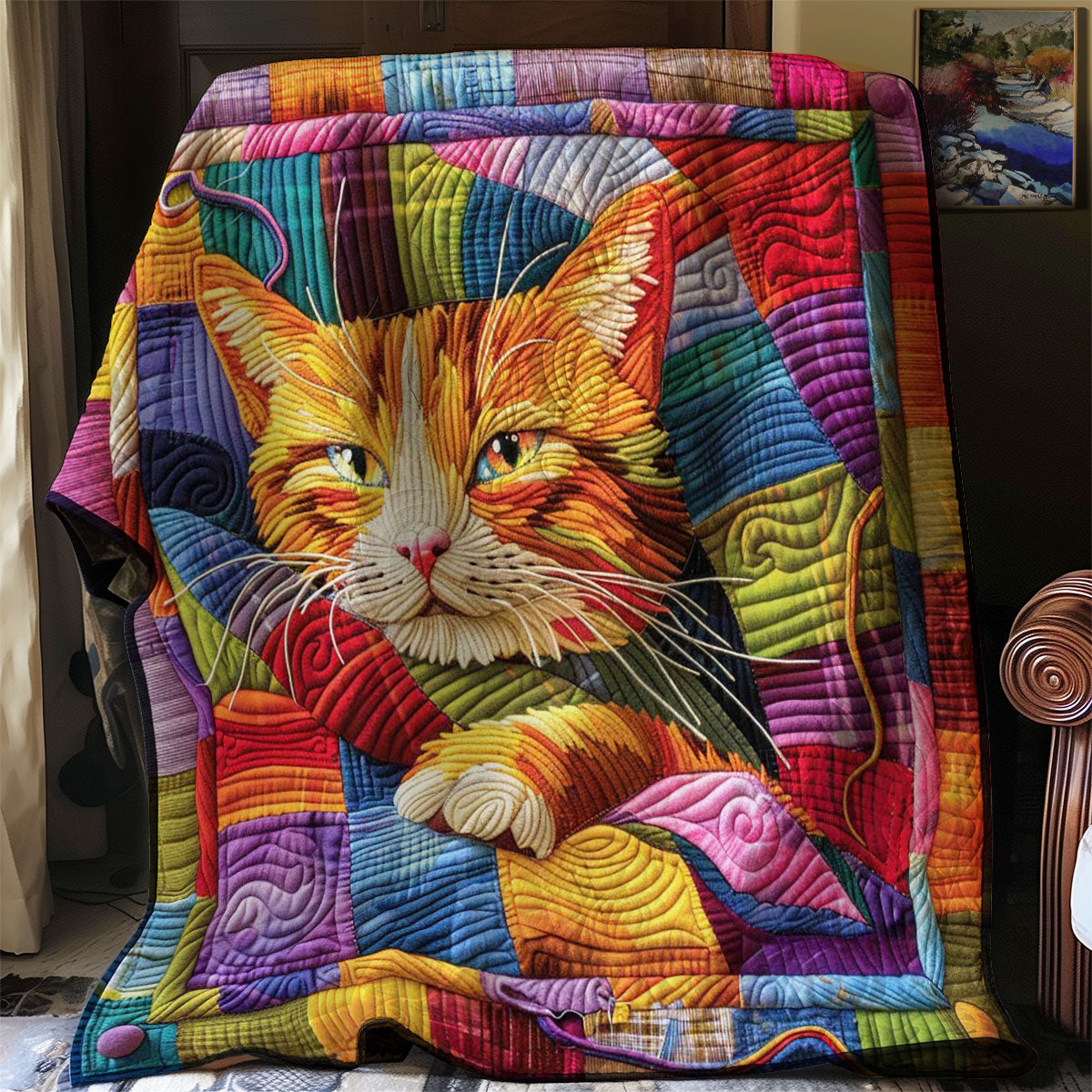 Colorful Cat WJ2708011CL Quilt