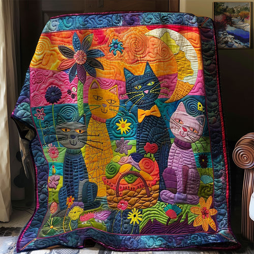 Colorful Cats WJ1508008CL Quilt