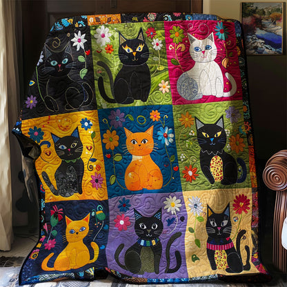 Colorful Cats WJ2108008CL Quilt