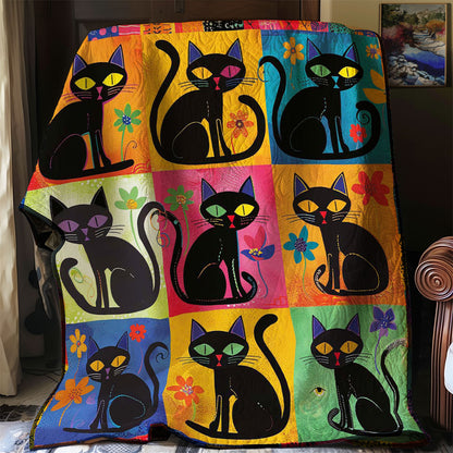 Colorful Cats WJ2108009CL Quilt
