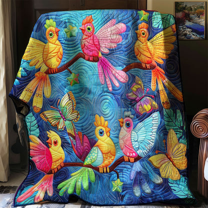 Colorful Cockatiels WJ2308011CL Quilt