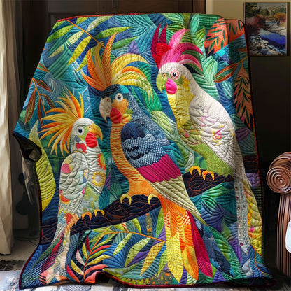 Colorful Cockatiels WJ2308012CL Quilt