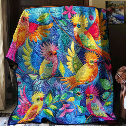 Colorful Cockatiels WJ2308013CL Quilt