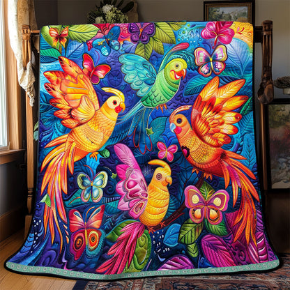 Colorful Cockatiels WJ2908005CL Quilt