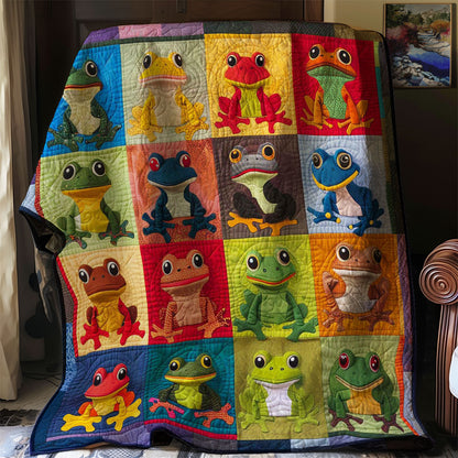 Colorful Frogs WJ2108012CL Quilt