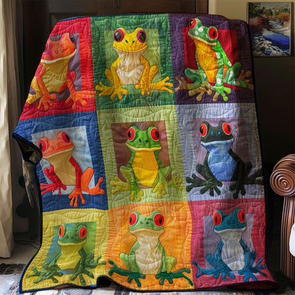 Colorful Frogs WJ2108013CL Quilt