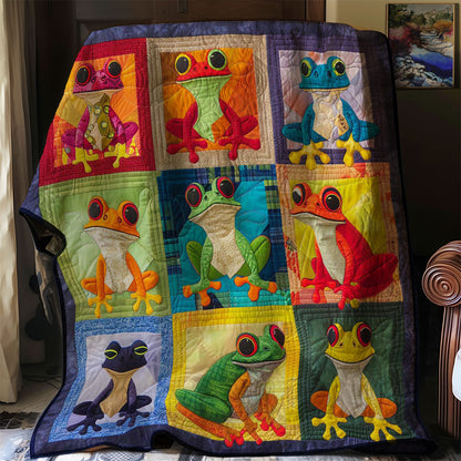 Colorful Frogs WJ2208005CL Quilt