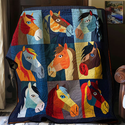 Colorful Horse WJ1608007CL Quilt