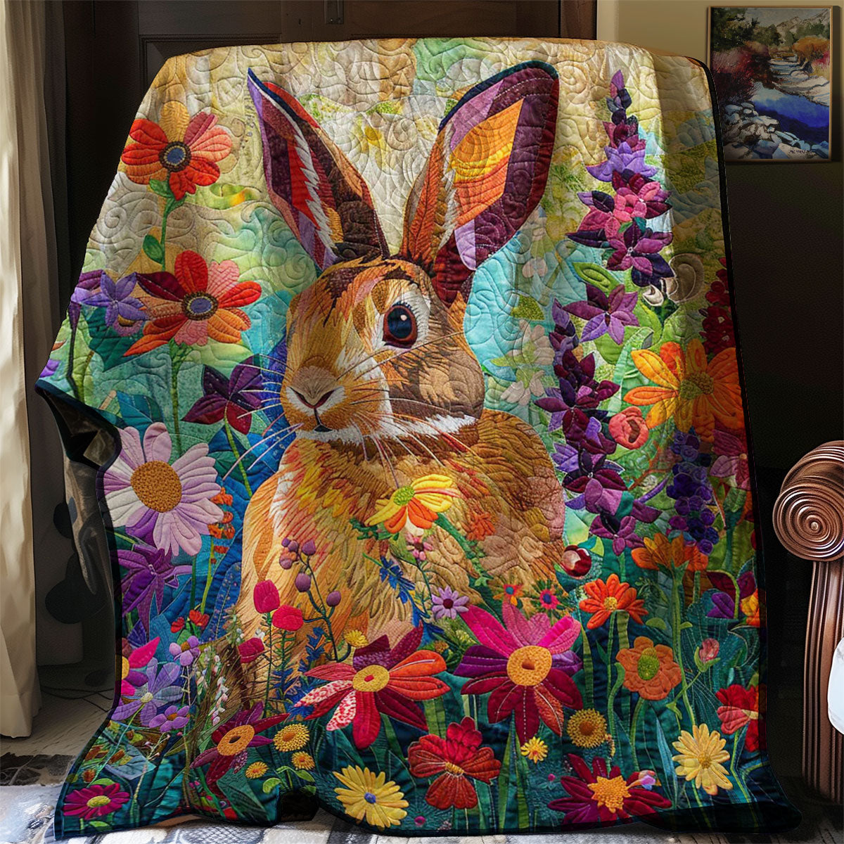 Colorful Rabbit WJ2608009CL Quilt