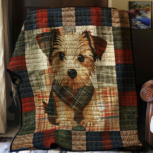 Cute Terrier Dog WJ0208012CL Quilt