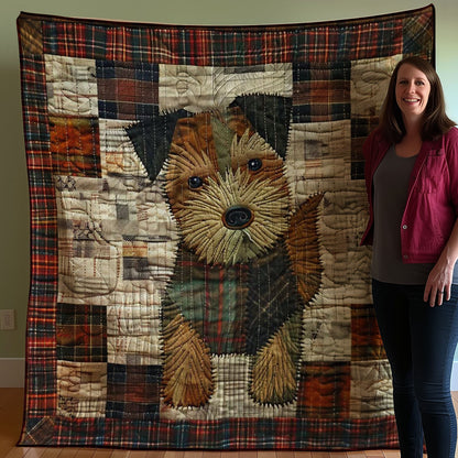 Cute Terrier Dog WJ2907014CL Quilt