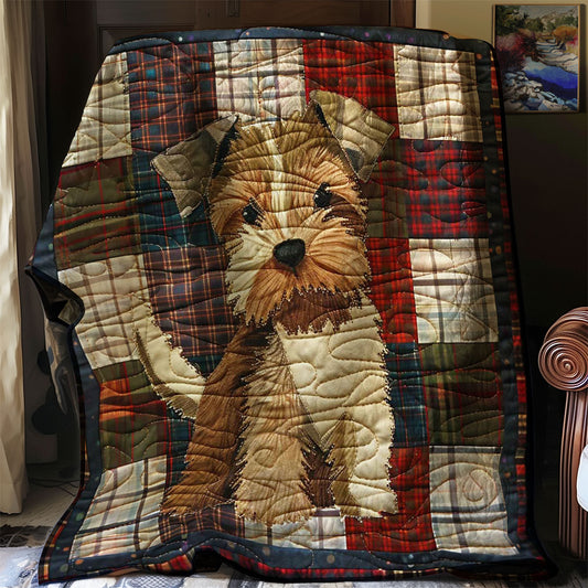 Cute Terrier Dog WJ3107016CL Quilt