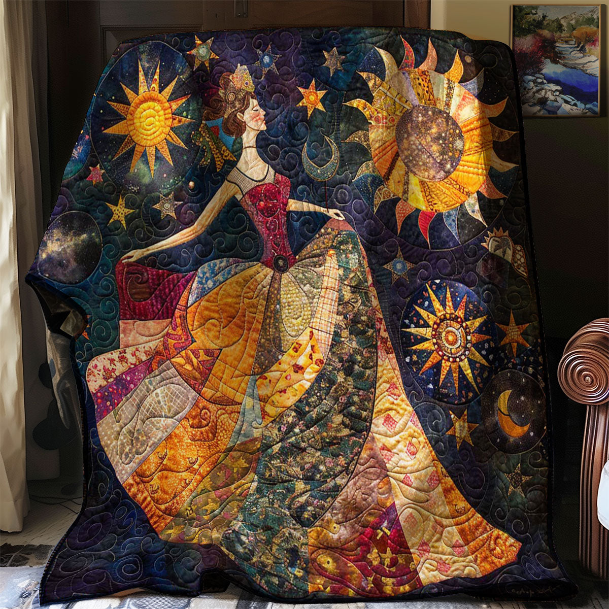 Dancing Woman WJ3008014CL Quilt