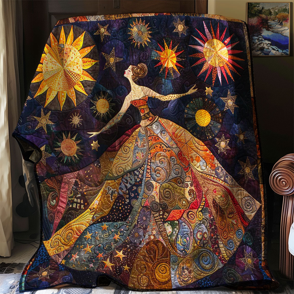 Dancing Woman WJ3008015CL Quilt