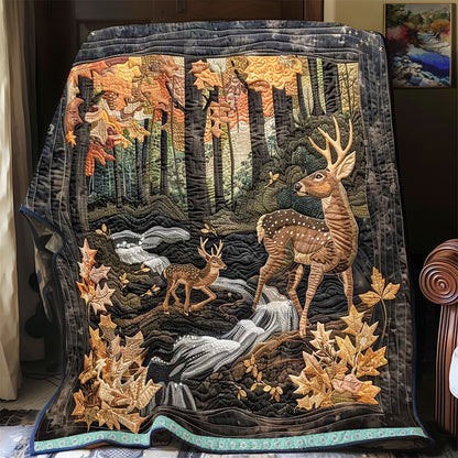 Deers In The Wood WJ1409006CL Quilt
