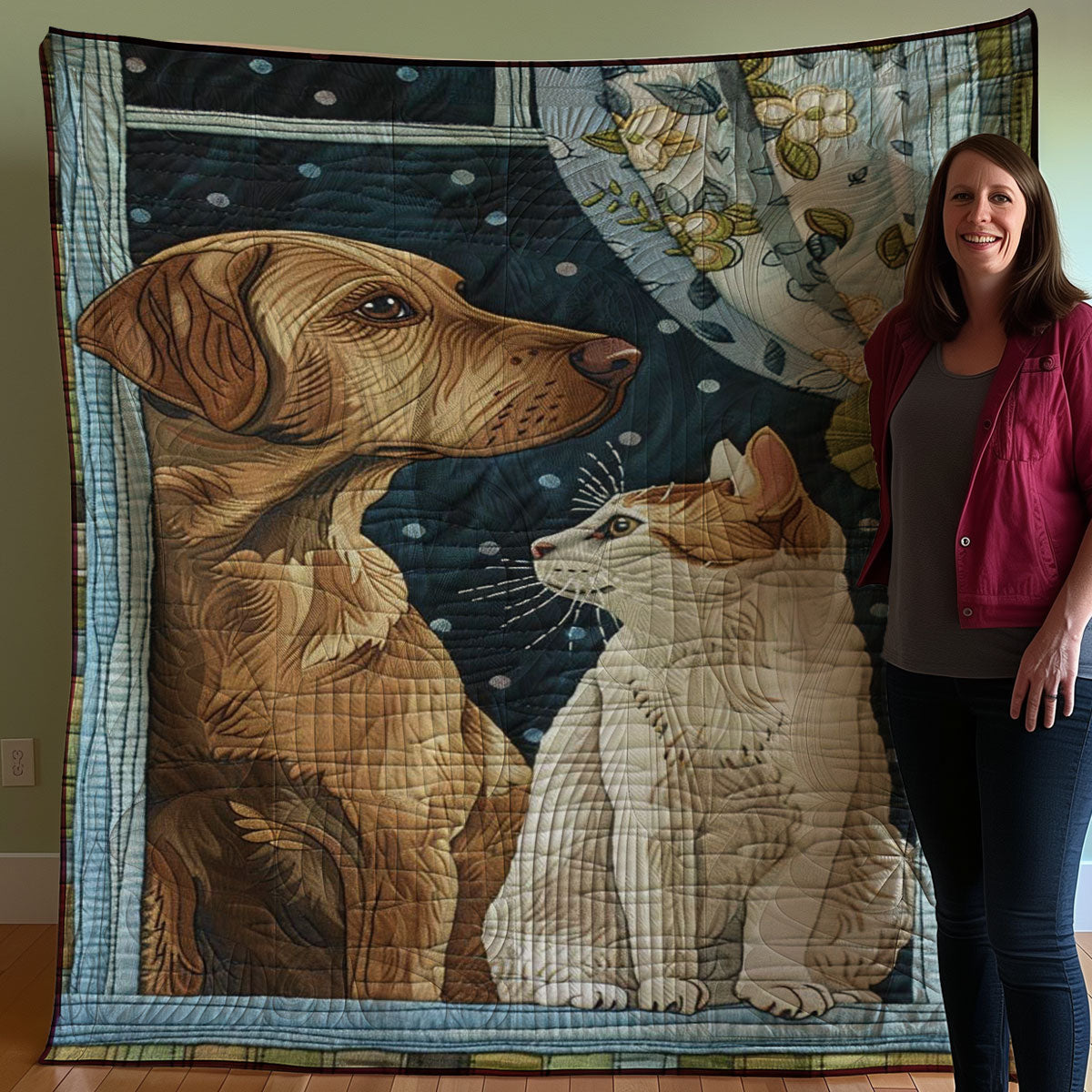 Dog And Cat WJ2907018CL Quilt