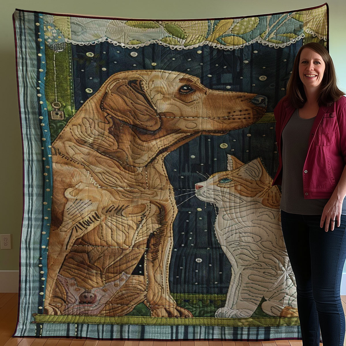 Dog And Cat WJ2907021CL Quilt