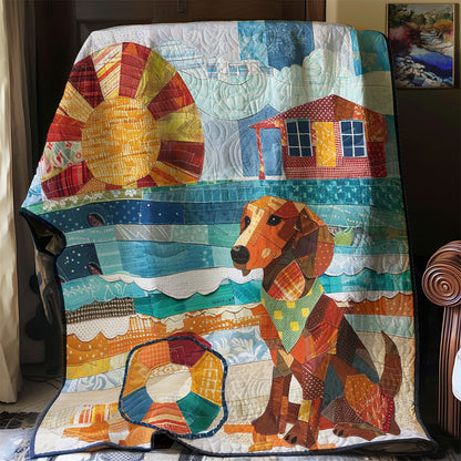 Dog By The Beach WJ3007030CL Quilt
