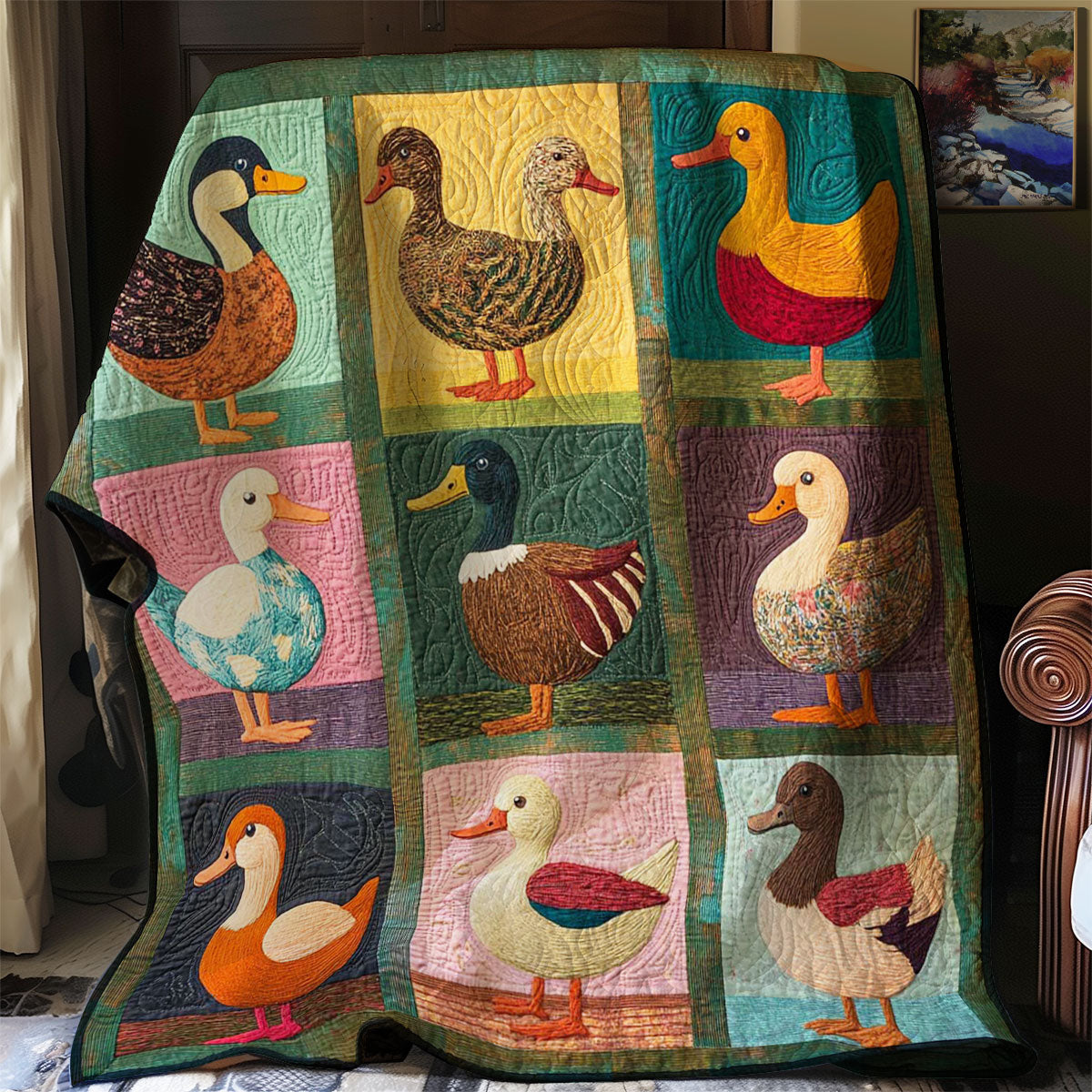 Ducks WJ0808037CL Quilt