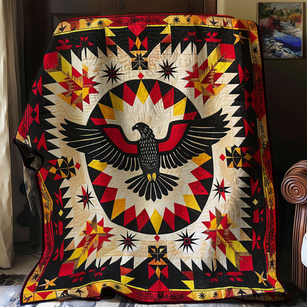 Eagle Native American WJ0909012CL Quilt