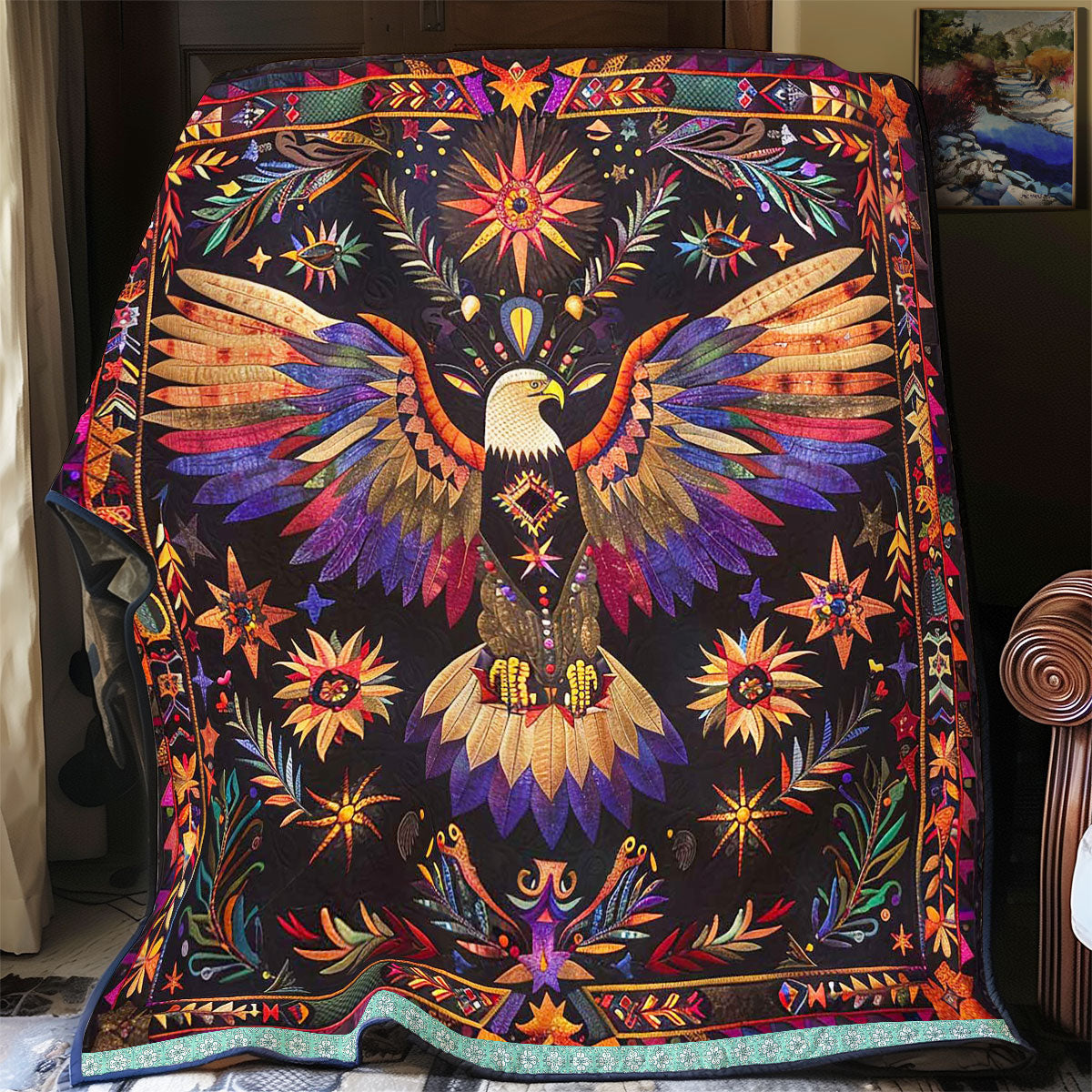 Eagle Native American WJ1709008CL Quilt