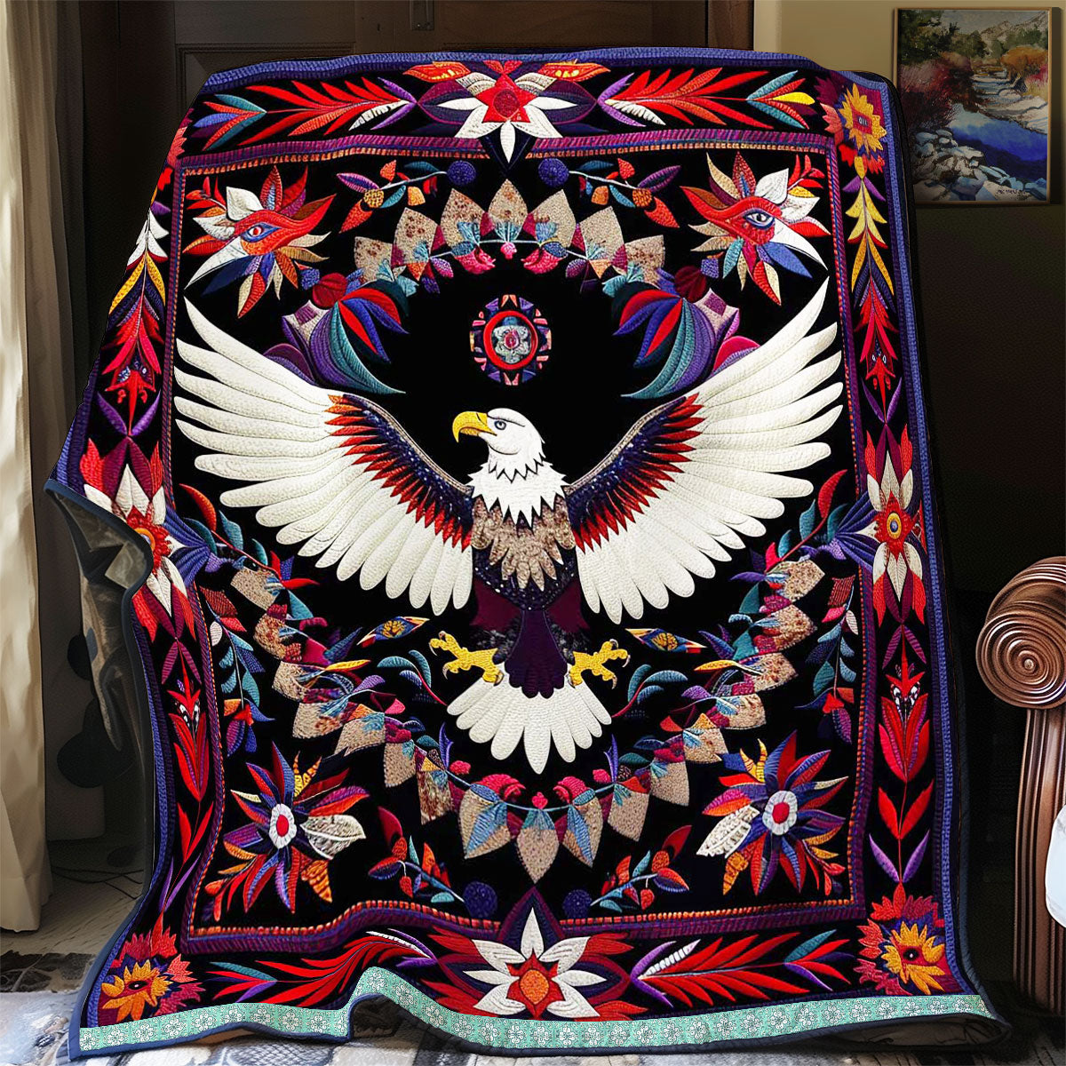 Eagle Native American WJ1709009CL Quilt