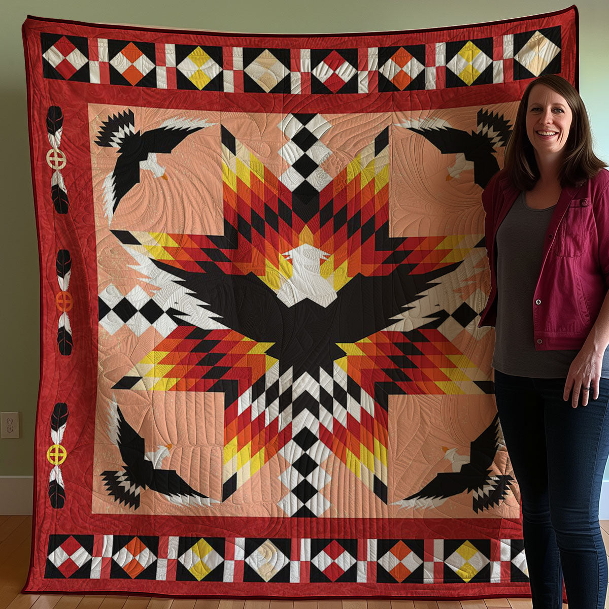 Eagle Native American WJ1907017WM Quilt