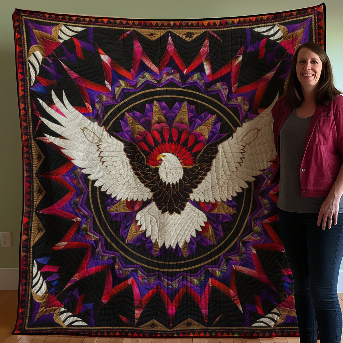 Eagle Native American WJ2507017CL Quilt