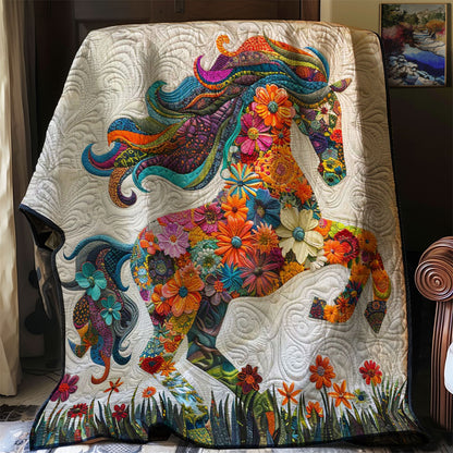 Flower Horse WJ1508012CL Quilt