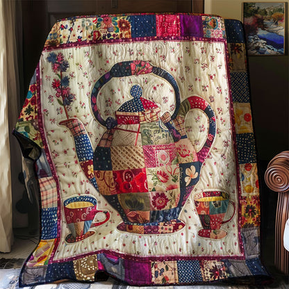 Flower Patchwork Teaset WJ0909015CL Quilt