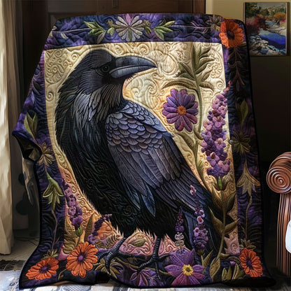 Flower Raven WJ0509012CL Quilt