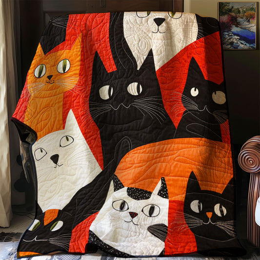 Funny Cat WJ0708012CL Quilt