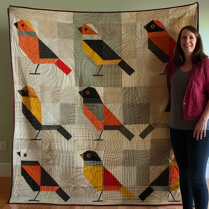 Geometric Bird WJ2707023CL Quilt