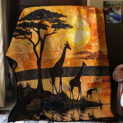 Giraffe Family WJ2008018CL Quilt