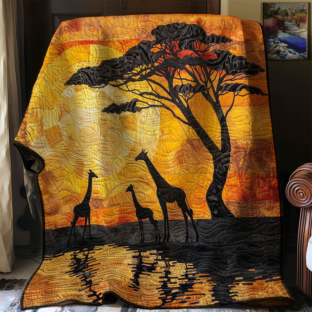 Giraffe Sunset WJ2408014CL Quilt
