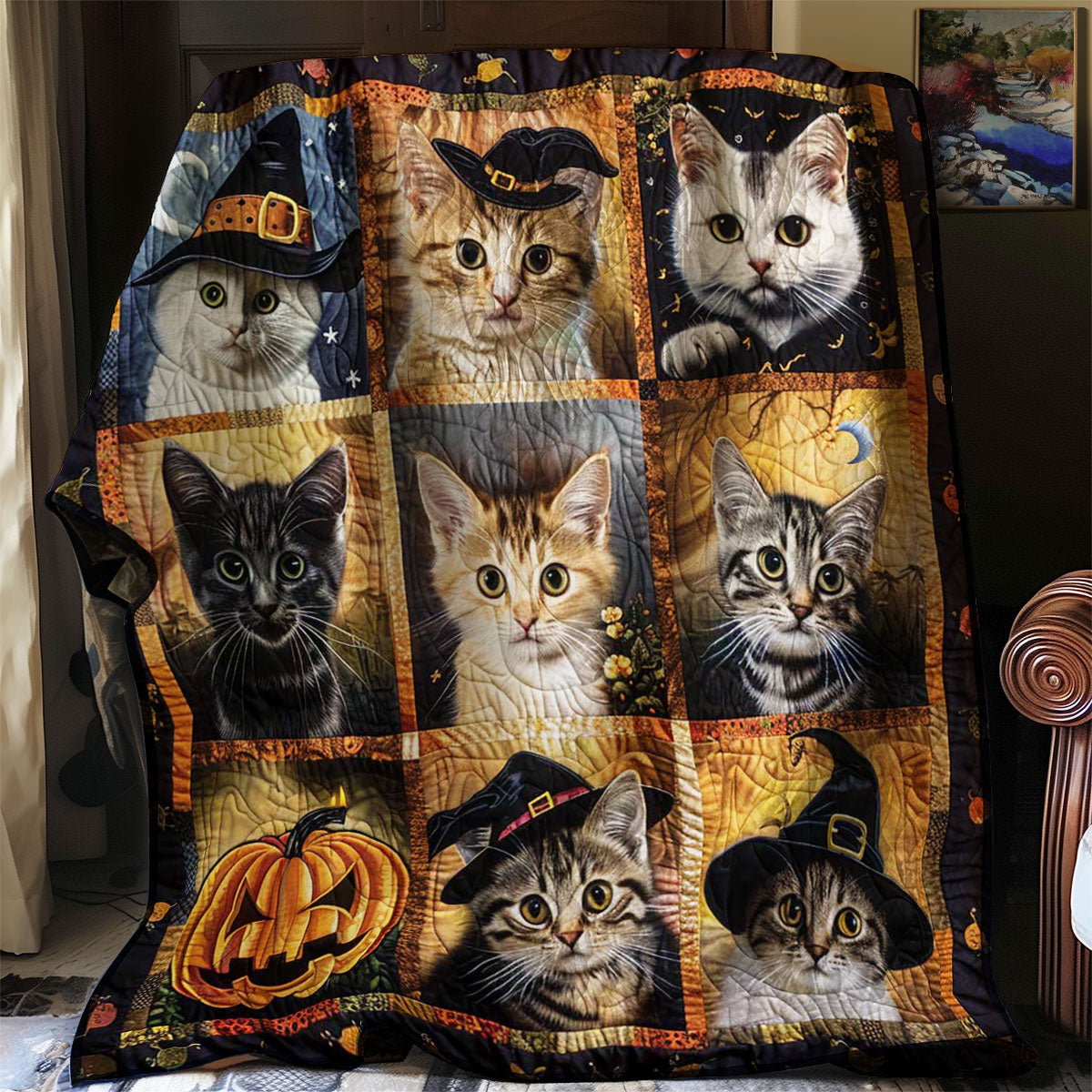 Halloween Cat WJ0509015CL Quilt