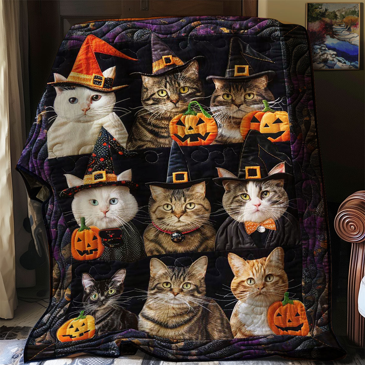 Halloween Cat WJ2608013CL Quilt