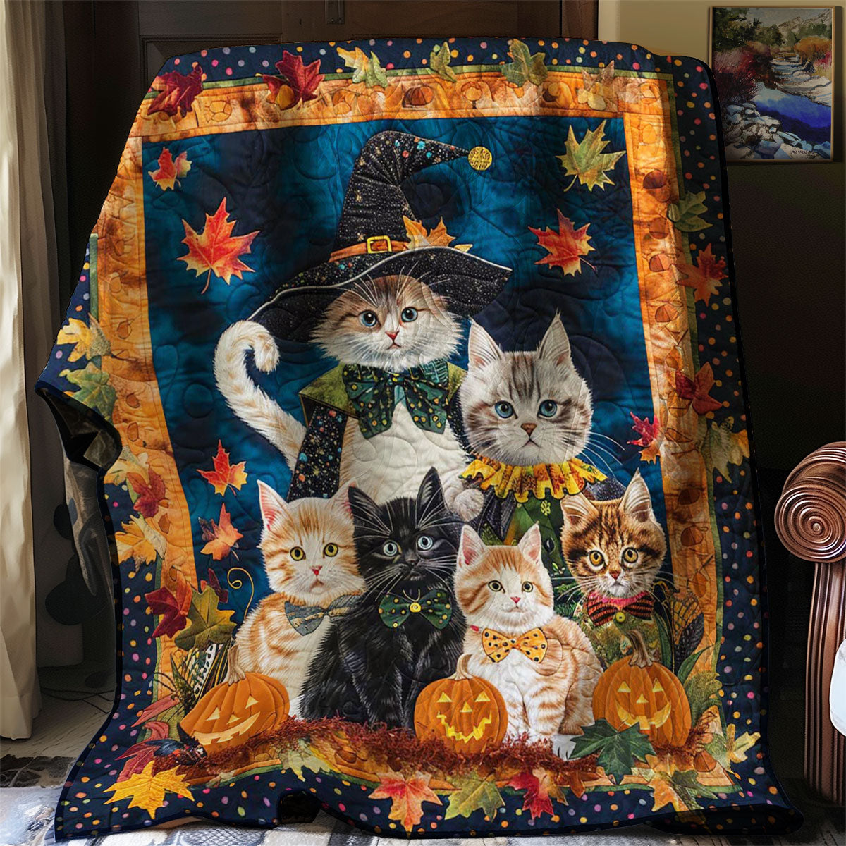 Halloween Cat WJ2908010CL Quilt