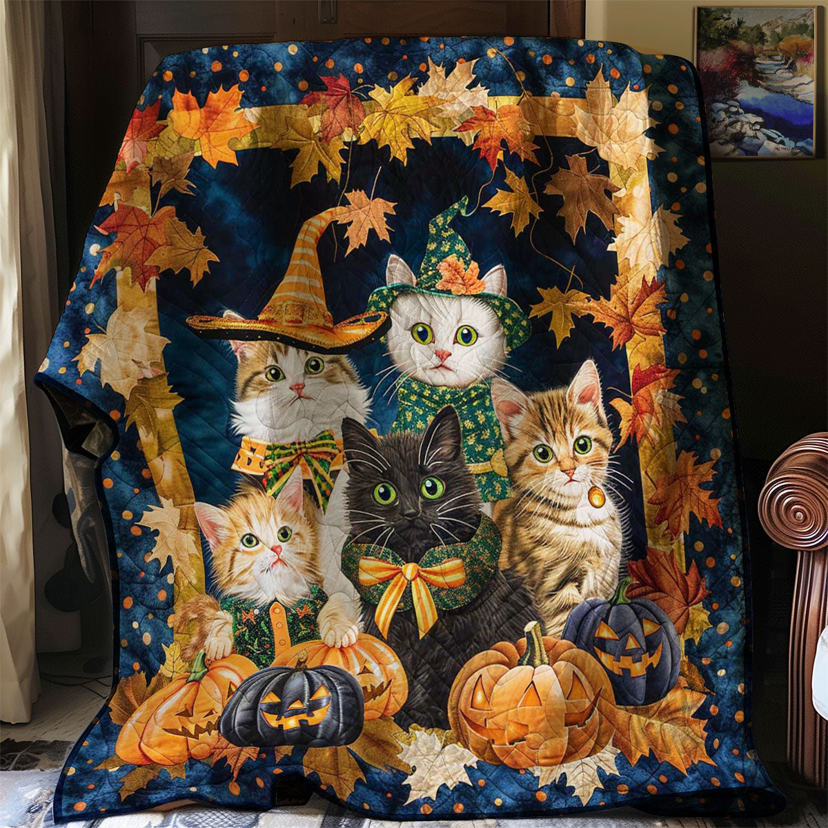 Halloween Cat WJ3008020CL Quilt