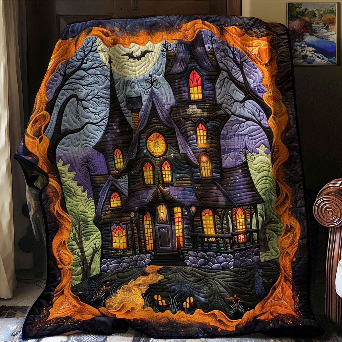 Halloween House WJ0609013CL Quilt