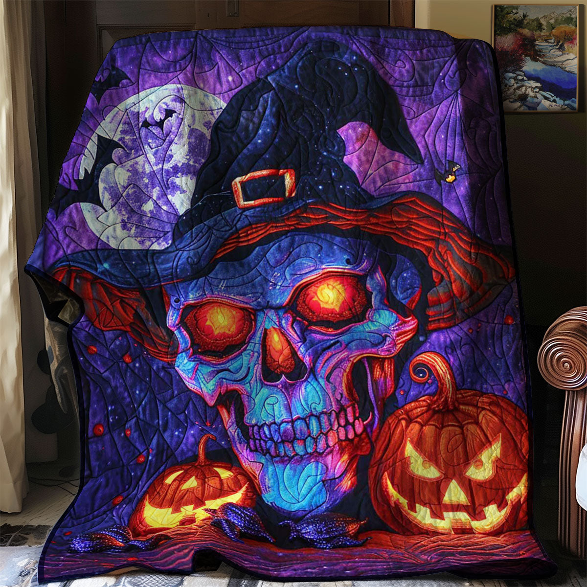 Halloween Is Coming Skull WJ0909018CL Quilt
