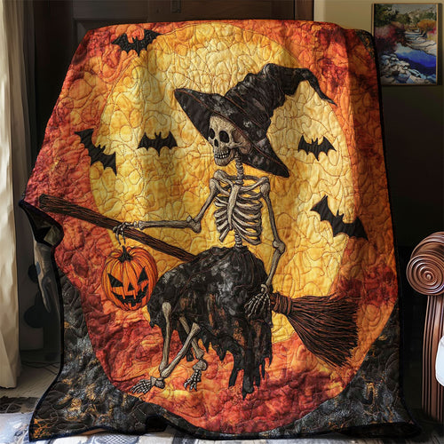 Halloween Witch Skeleton WJ0608017CL Quilt