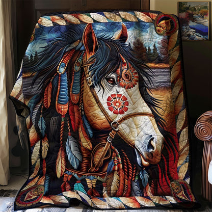 Horse Native American WJ0609015CL Quilt