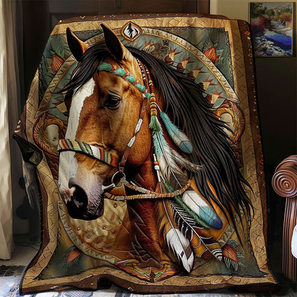 Horse Native American WJ0909019CL Quilt