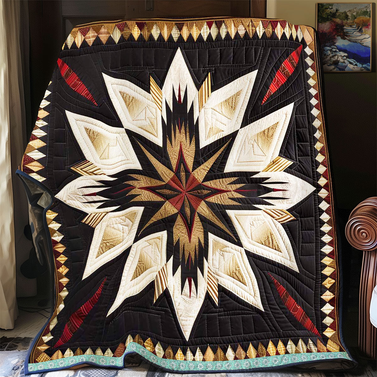 Native American Star WJ1709017CL Quilt